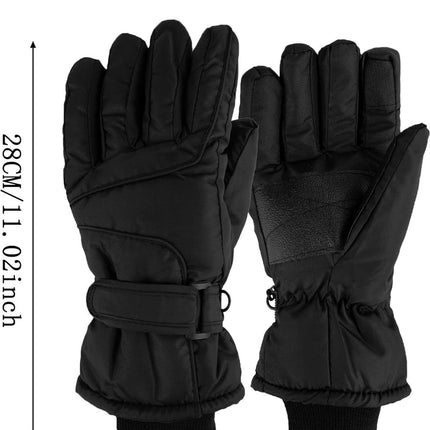 Gloves - Winter Ski Gloves - Warm Gloves - Non-slip Thick - Waterproof - Suitable for Cold Weather - Cycling Gloves - Size S/M.