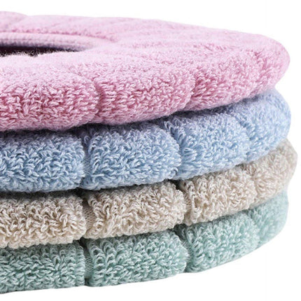 Toilet Seat Cushion - 4-Pack - Elastic Washable Fabric - Soft - Thickened and Warm - Toilet Seat Cover - Soft Toilet Seat - Toilet Seat Cover - Toilet Seat Cover - Reusable - Washable.
