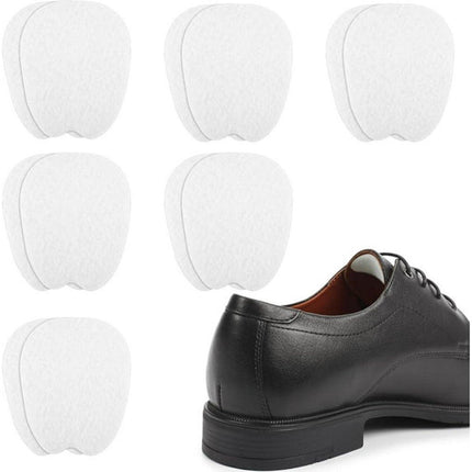 6 Double Felt Tongue Pads - Tongue Pads - Soft, Sticky Insoles - Adjustable, Unisex, Non-Slip Tongue Pads - Suitable for Loose Footwear (White).