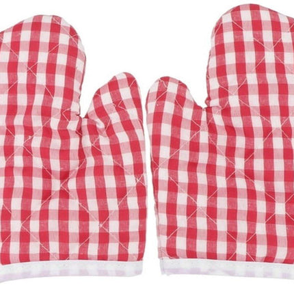Children's Oven Mitts - Oven Mitts - Red Kitchen Mitts Oven Mitts Heat Resistant Cooking Baking Microwave - Kitchen.
