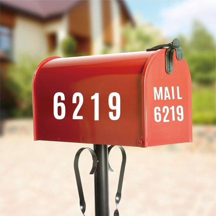 letter stickers - 10-sheet vinyl letter stickers - 2-inch self-adhesive alphabet and number stickers - waterproof - suitable for mailboxes, windows, doors, cars, boats, house numbers (white).