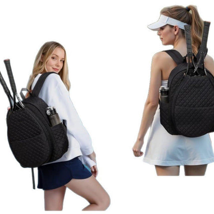 Backpack - Tennis Shoulder-Crossbody Bag - Sports Bag - Waterproof Racket Bag - Suitable for Pickles and Badminton - Off-White.