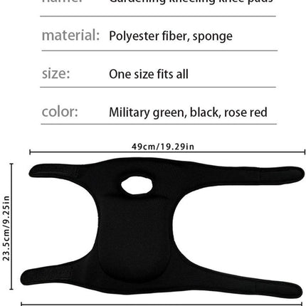 1. Double Garden Knee Braces - Extra Thick Knee Braces - Adjustable Knee Braces - Soft and Comfortable Memory Foam - Non-slip - Suitable for Outdoors and Gardens (Green).