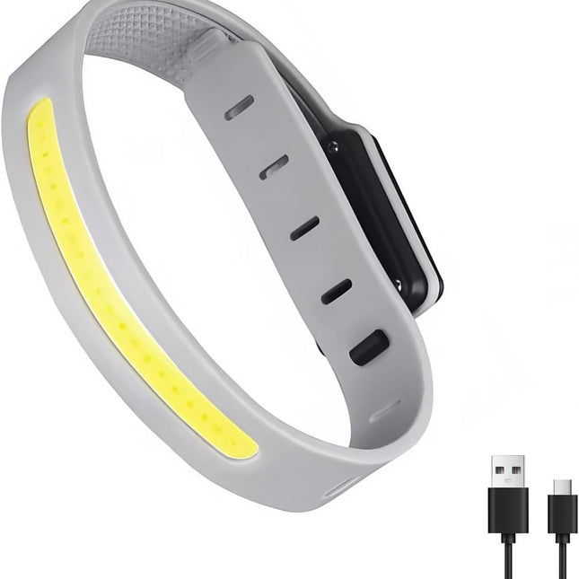 Lamp - Running Lamp - Bicycle Lamp - With reflective arm and wrist strap - 3 light modes - Rechargeable - Flashing outdoor lamp, a safe choice for running, jogging, cycling and walking in the dark..