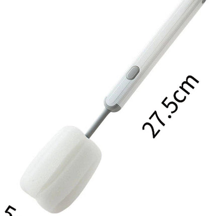 Brush - Detachable sponge brush - Long-handled bottle brush - Suitable for coffee cups, glasses and other kitchen utensils..