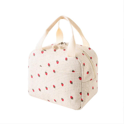 Cooler Bags - Lunch Bag - Handle Strap - Cooler Bag - Lunch Bag - Insulated Cooler Bag - Picnic Bag - 25.5*21*17cm - Suitable for work, office, travel and picnics（White）.