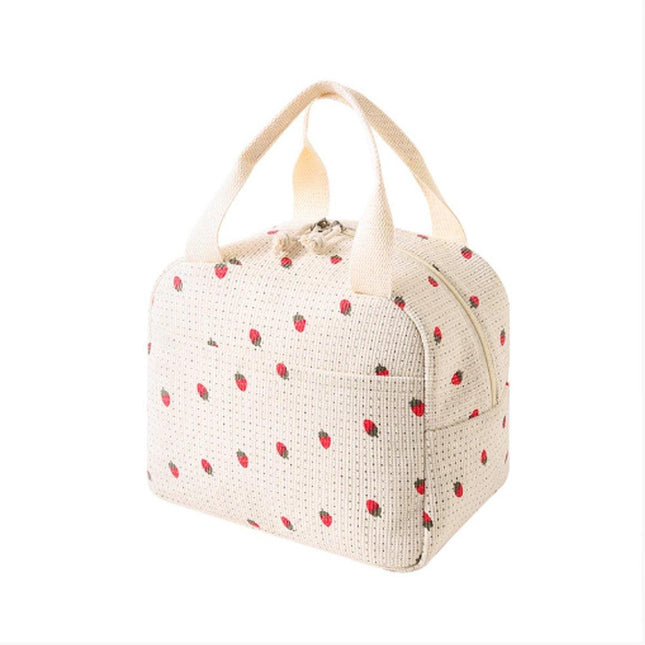 Cooler Bags - Lunch Bag - Handle Strap - Cooler Bag - Lunch Bag - Insulated Cooler Bag - Picnic Bag - 25.5*21*17cm - Suitable for work, office, travel and picnics（White）.