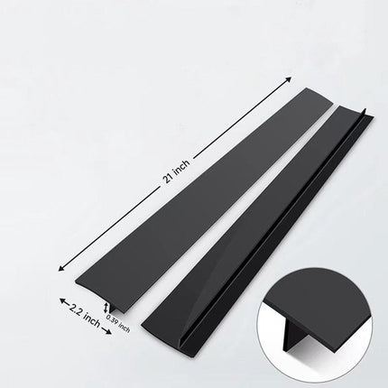 Sealing Strip for Hobs - Silicone Sealing Strip - Gap Filler Strip - Seals gaps between kitchen countertops, appliances, stoves, ovens, washing machines and dryers - Set of 2 (White).