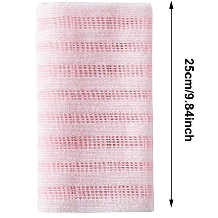 Back Scrubber Set | 2-Piece Exfoliating Shower Towel | Extra Long Exfoliating Washcloth for Men and Women - Scrub Cloth for Body Cleansing and Massage (Pink).
