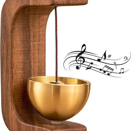 Wind Chime - Magnetic Wind Chime - Wooden Doorbell - Wooden Shop Bell - For Opening Doors (Dark Brown).