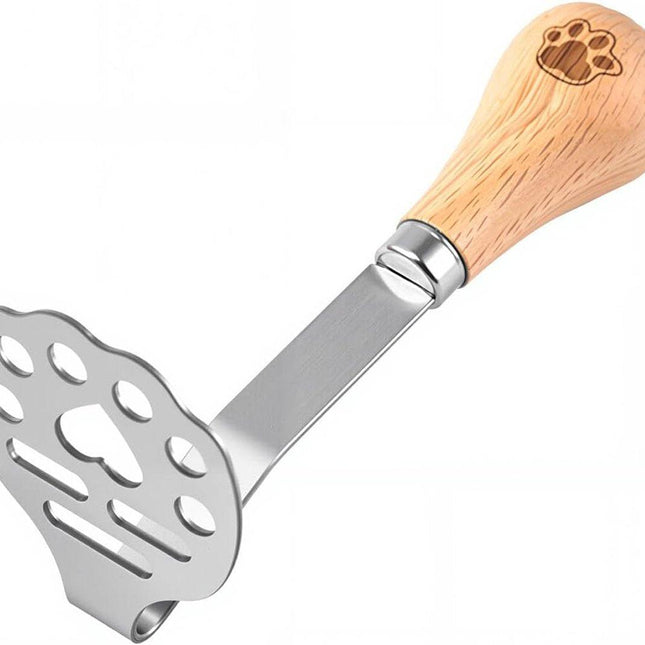 Potato Masher - Mini Avocado Masher - Small Food Masher - Made of high quality stainless steel - Flat handle that can be tilted on a table - 15 cm.