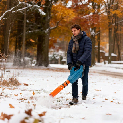 Leaf Blower Booster - Airflow Booster for Leaf Blowers - Turbine Nozzle with Extended Airflow Accelerator - Powerful Leaf Blower for Lawn and Driveway (1 Piece, Orange).