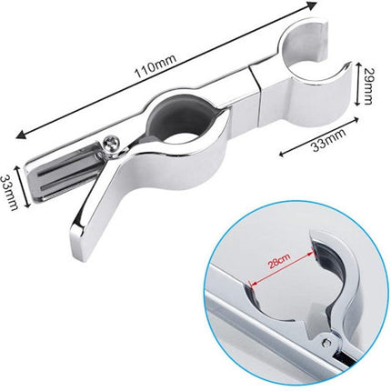 Shower head holder - Adjustable shower head holder - 45° rotatable universal shower head 20-25 mm - Shower head holder with rail.