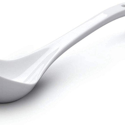 Spoon - Traditional porcelain sauce spoon - 27 cm - White.
