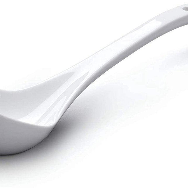 Spoon - Traditional porcelain sauce spoon - 27 cm - White.