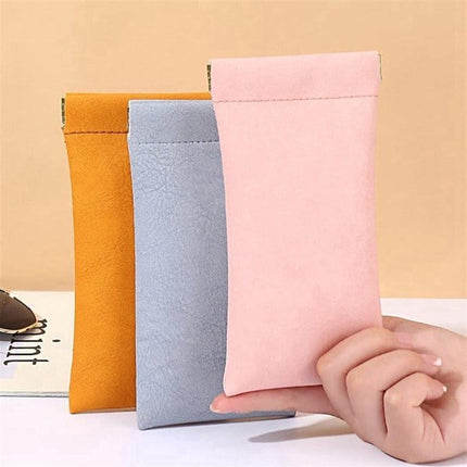 Glasses Cases - Unisex - PU Soft Case - Wallet Style - Portable 4-Pack.