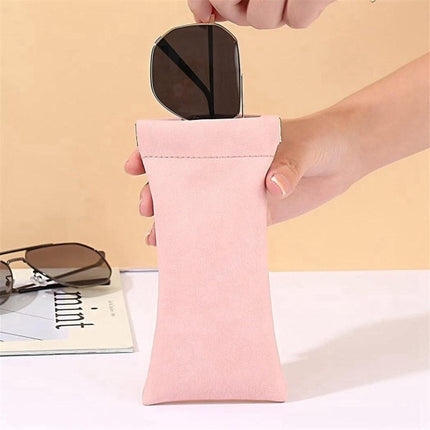 Glasses Cases - Unisex - PU Soft Case - Wallet Style - Portable 4-Pack.