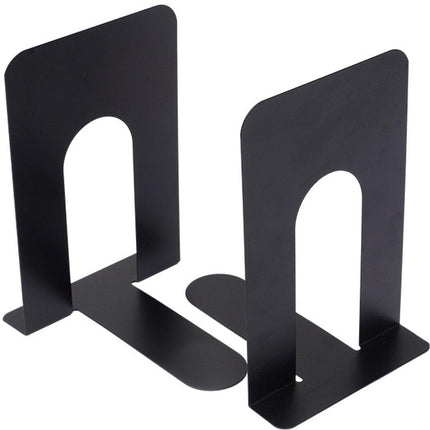Bookends - Metal - Iron Bookshelves - Can be used to support books and organize your desk - 130mm * 150mm * 165mm - Black.