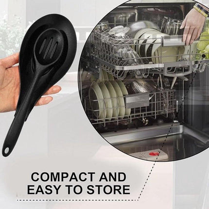 Kitchen Utensils - Set of 3 - Spoon Holder - Spoon Mat - Kitchen Storage Rack - Kitchen Accessories - Made of Silicone - Suitable for wooden, silicone and metal teaspoons, etc..