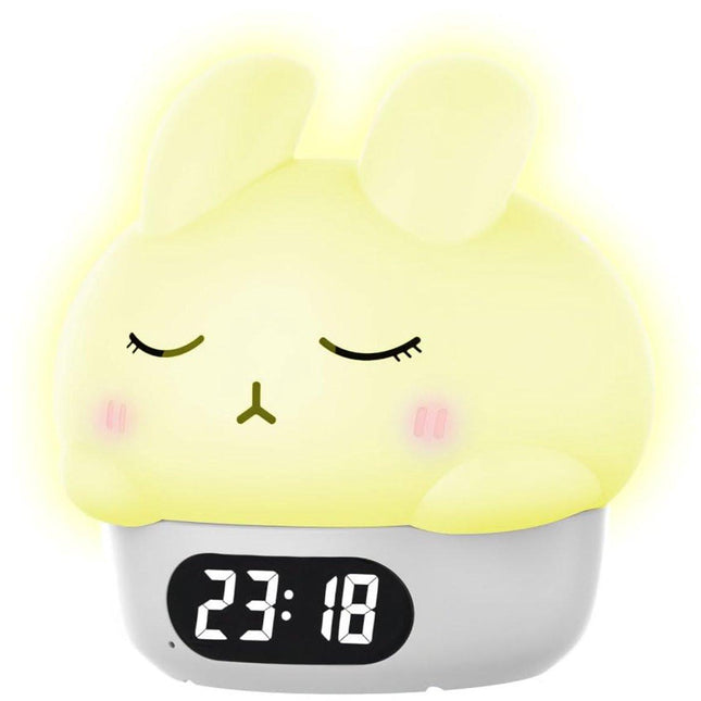 Children's Night Light - Table Lamp for Bedroom - Cute Rabbit Shape - Cartoon Bedside Lamp - Baby Night Light (White).