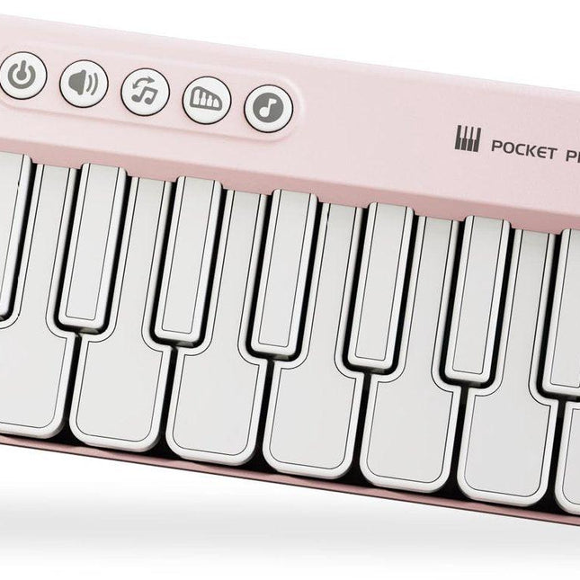 Mini Keyboard Piano - Piano for Kids - Toys for Children - Educational Toys - Portable Pocket Piano - Pink.