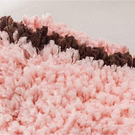 Thick and soft pink bath mat with pig motif - bath mat - bathroom showroom - non-slip bath mat - play mat - home decoration - indoor mat (sleeping pig).