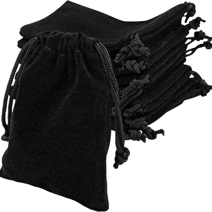 10-pack jewelry pouches - velvet - drawstring gift bags - drawstring bags - 9 cm x 7 cm.