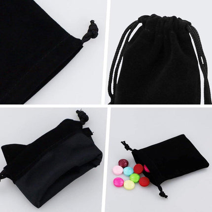 10-pack jewelry pouches - velvet - drawstring gift bags - drawstring bags - 9 cm x 7 cm.