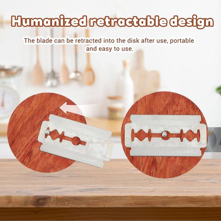 Portable Round Bread Slicer, Bread Trimmer, Slicer, Baking Accessory with 5 Blades.