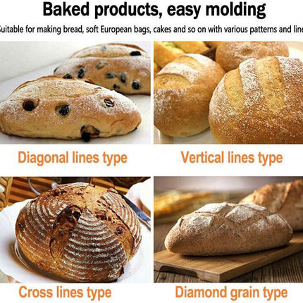 Portable Round Bread Slicer, Bread Trimmer, Slicer, Baking Accessory with 5 Blades.