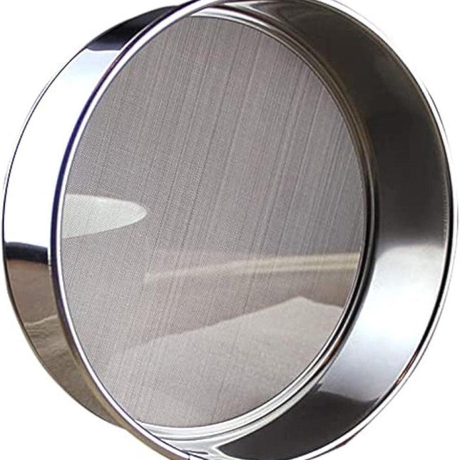 Stainless Steel Flour Sieve - Fine Sieve - Suitable for Flour, Rice, Grains - 15*4.5cm - 60 Mesh Fine Sieve - Baking Tools - Round Flour Sieve.