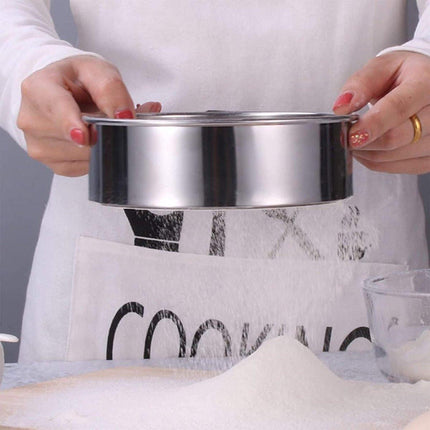 Stainless Steel Flour Sieve - Fine Sieve - Suitable for Flour, Rice, Grains - 15*4.5cm - 60 Mesh Fine Sieve - Baking Tools - Round Flour Sieve.