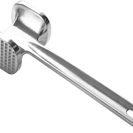 Meat Hammer Aluminum - Meat Tenderizer - Meat Beater - Kitchen Utensils - Silver Colored - BBQ Accessories.