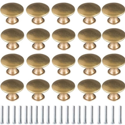 Cabinet Door Handles - Brass Door Handles - Antique Brass Handles - Cabinet Handles - 20 Items.