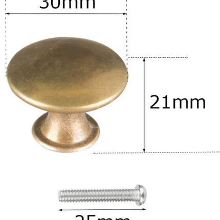 Cabinet Door Handles - Brass Door Handles - Antique Brass Handles - Cabinet Handles - 20 Items.