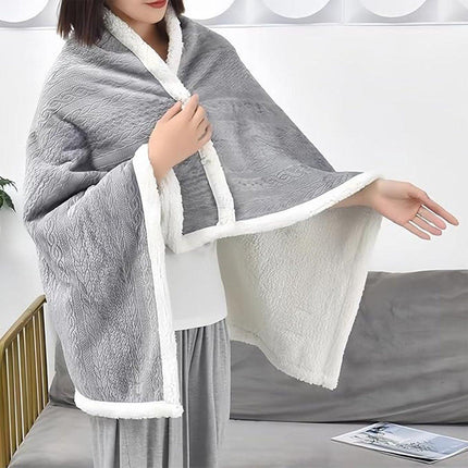 Scarf - Blanket - Warm Scarf - Soft and Lightweight - Comfortable and Breathable - Suitable for Daily Use - Ideal for Warm Scarves and Blankets for Women and Girls at Home（Grey）.
