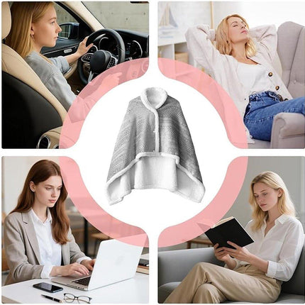 Scarf - Blanket - Warm Scarf - Soft and Lightweight - Comfortable and Breathable - Suitable for Daily Use - Ideal for Warm Scarves and Blankets for Women and Girls at Home（Grey）.