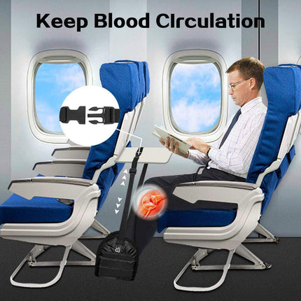Airplane Footrest - Flying Leg Hammock - Prevents Back, Leg, Knee, and Hip Pain and Stiffness - Portable Travel Accessory with Adjustable Height - Suitable for Airplanes, Trains, and the Office.