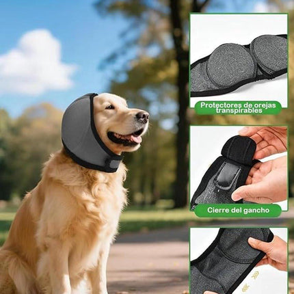 Dog Earmuffs - Noise-Reducing Earmuffs - Comfortable Headband - Shock Resistant - Lightning Protection - Waterproof - M.