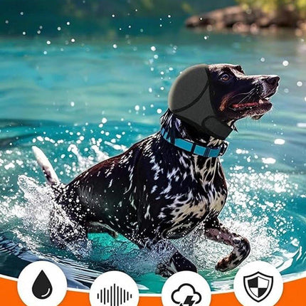 Dog Earmuffs - Noise-Reducing Earmuffs - Comfortable Headband - Shock Resistant - Lightning Protection - Waterproof - M.