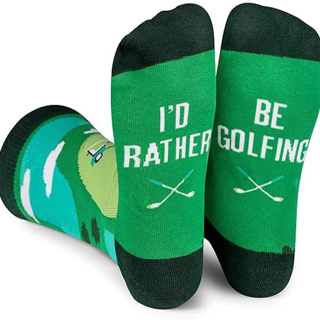 I'd Rather Be Golfing Socks - funny socks - Warm Thick Socks for Men and Women - funny socks - funny socks men 41 46 - funny socks women