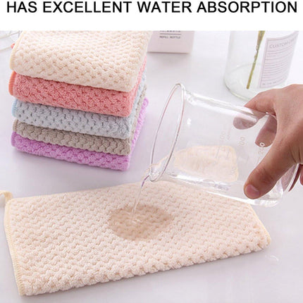 5-pack - Hanging ring, machine washable, quick drying - Hanging towels - Kitchen and bathroom towel strips (beige + pink + blue + purple + gray).