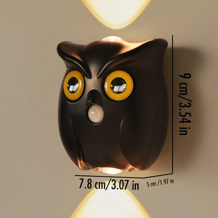 Night Light - Mood Lamp - LED Lighting - Night Lamp - LED Cabinet Light and Stair Light with Sensor - Two-tone - USB Rechargeable Night Light - Magnetic Mounting - For Children's Room, Bedroom, Hallway or Corridor, etc. (Black).