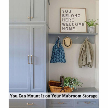 Double Hook - Chrome Double Coated Hook - Clothes - Bathrobe - Towel - Bathroom Bedroom Door Wall 6 Pieces.