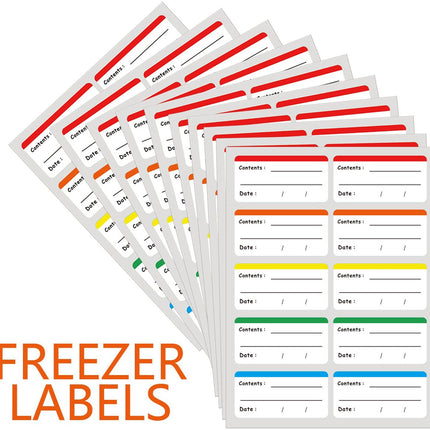 Frozen Food Labels - Writable Frozen Food Labels - Best Before Date Labels - Food Labels - Date Labels - 30 Images.