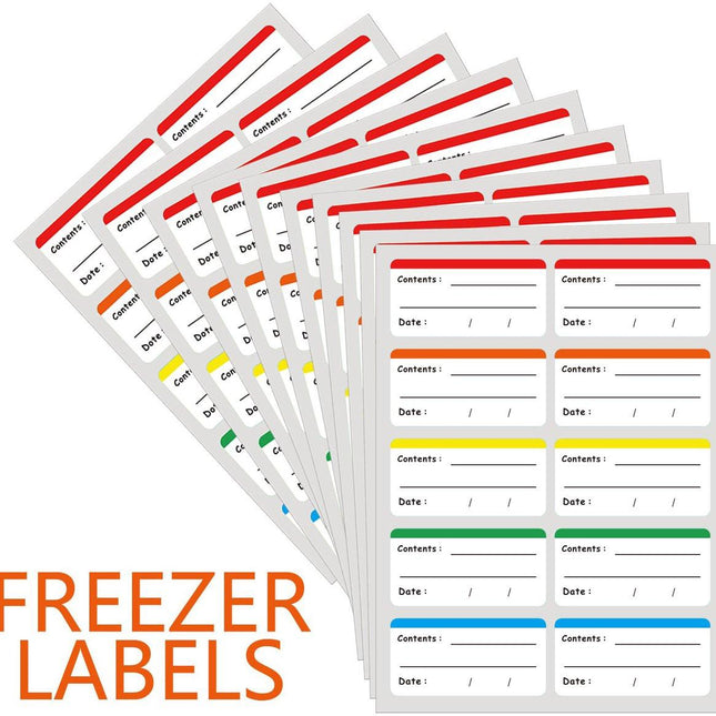 Frozen Food Labels - Writable Frozen Food Labels - Best Before Date Labels - Food Labels - Date Labels - 30 Images.