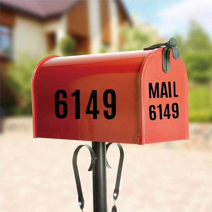 letter stickers - 10-sheet vinyl letter stickers - 2-inch self-adhesive alphabet and number stickers - waterproof - suitable for mailboxes, windows, doors, cars, boats, house numbers (black).