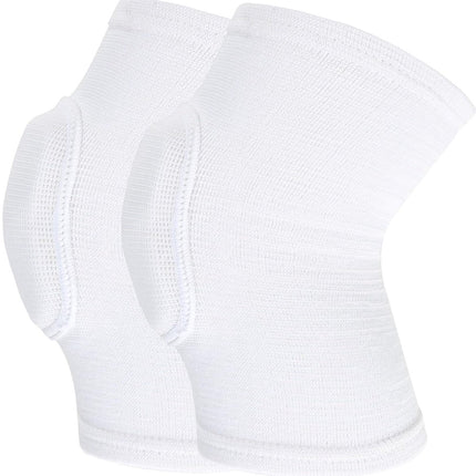 Elbow Pads - 1 Pair Arm Support Fitness Arm Knee Pads - Breathable Anti-Impact Sponge Elbow Pads - Suitable for Basketball, Football, Tandem Elbow Pads, Volleyball, White