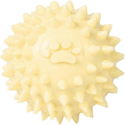 Dog Toy - TPR Spiky Ball, No Squeaker - Chew Toy - Long Lasting and Durable - Perfect for Dogs That Love to Chew - Puppy Training for Teething - Small Rubber Spike Toy.