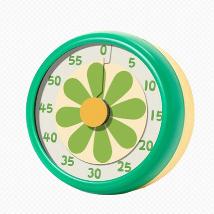 Kitchen Timer - Kitchen Timer - Timer - Digital Kitchen Timer - Child-Friendly Visual Mechanical Timer - Magnetic Sticker Timer - Flower Pattern.